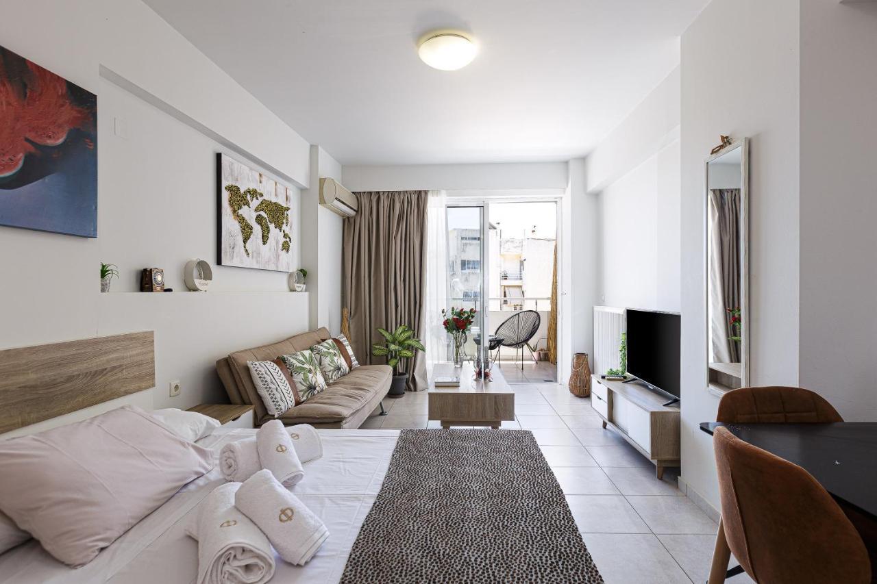Central & Quiet Studio Rethymno  Bagian luar foto